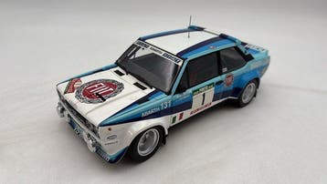 Kyosho 1:18 - Modelauto - Fiat 131 Abarth Works Winner Rally, Hobby en Vrije tijd, Nieuw