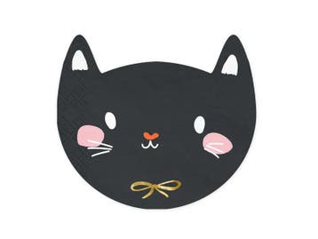 Servetten Zwarte Kat (20st), Kleding | Dames, Carnavalskleding en Feestkleding, Ophalen of Verzenden, Nieuw