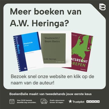 Staatsrecht begrepen / Recht begrepen 9789462127647, Boeken, Verzenden, Zo goed als nieuw, A.W. Heringa