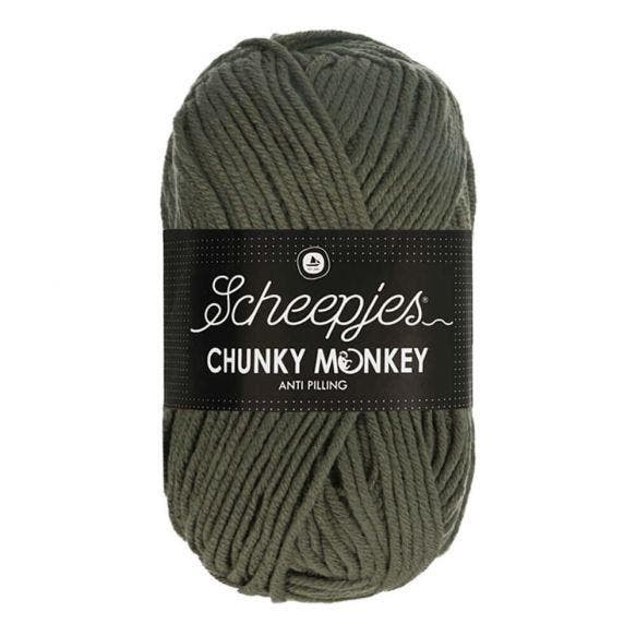SCHEEPJES CHUNKY MONKEY  100G - 1063 STEEL, Hobby en Vrije tijd, Breien en Haken, Nieuw, Verzenden