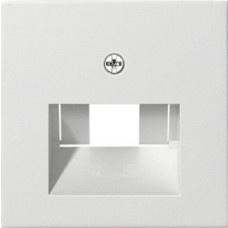 Gira Afdekplaat RJ45 / RJ11 voor enkel en dubbel element, Nieuw, Stopcontact