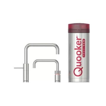 €1339 QUOOKER PRO3 NORDIC SQUARE TWINTAP RVS - 3NSRVSTT, Ophalen of Verzenden, Nieuw