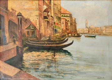 Italiaanse school (XX) - Venezia svelata: Silenzi dAcqua,