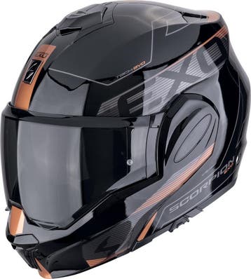 Scorpion EXO-Tech Evo Traveller Zwart Brons Systeemhelm, Motoren, Systeemhelm, XXL, Nieuw met kaartje, Overige merken