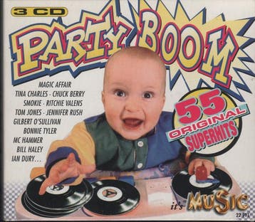 cd box - Various - Partyboom 55 Original Superhits, Verzenden, Zo goed als nieuw
