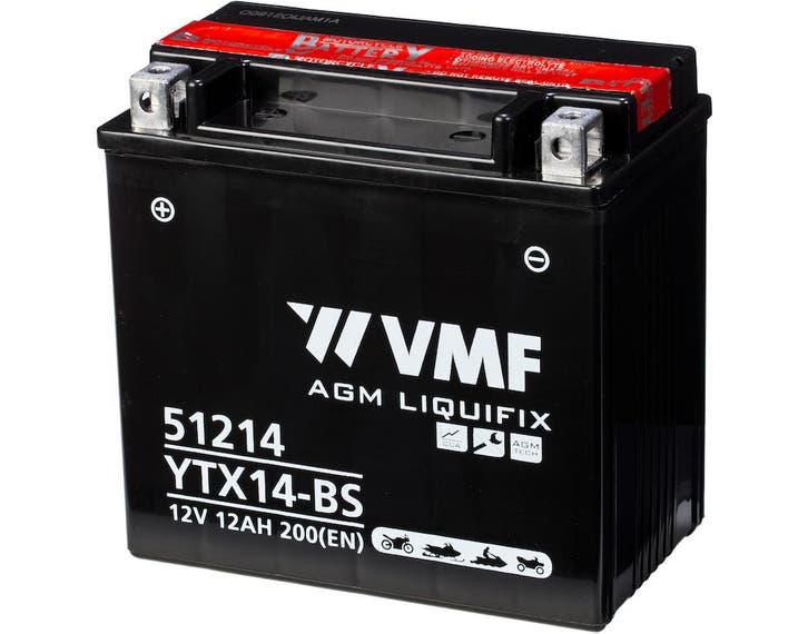 VMF Powersport MF accu | YTX14 | 12V 12Ah, Auto-onderdelen, Accu's en Toebehoren, Ophalen of Verzenden
