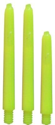 ABC Darts – Kunststof Shafts Met Ring - Neon Geel, Sport en Fitness, Darts, Shafts, Nieuw, Ophalen of Verzenden