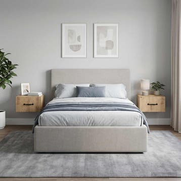 vidaXL Wandbeugel Bedkast 2 st Artisanaal eiken 34,5 x 33 x, Minder dan 45 cm, Verzenden, Nieuw, Minder dan 55 cm