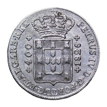 Portugal. D. Pedro IV (1826-1828). Cruzado Novo (480 Reis)