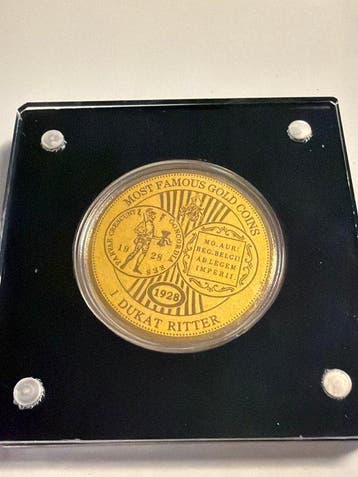 Niger. 100 Francs 1 Dukat Ritter 1928 1/200 Oz (.999)