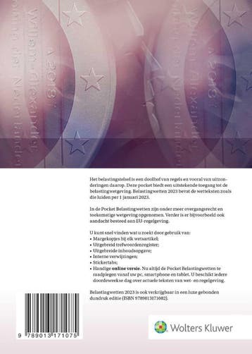 Belastingwetten / 2023 9789013171075 J.P. Boer, Verzenden, Gelezen, J.P. Boer