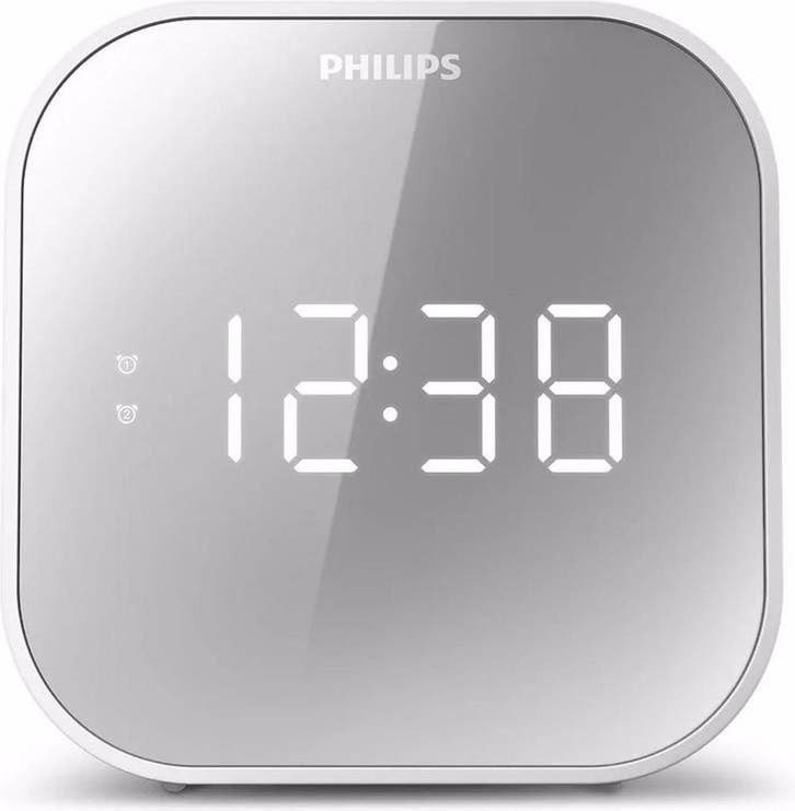 Philips TAR4406 - Klokradio - Wit, Witgoed en Apparatuur, Wekkers, Verzenden