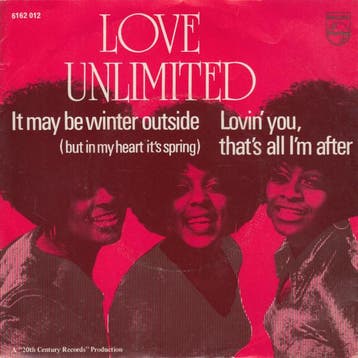 vinyl single 7 inch - Love Unlimited - It May Be Winter O..., Cd's en Dvd's, Vinyl Singles, Verzenden, Zo goed als nieuw, 7 inch