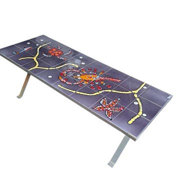 Adri - Adriano Cevolini - Salontafel - Keramiek, Hout, Staal