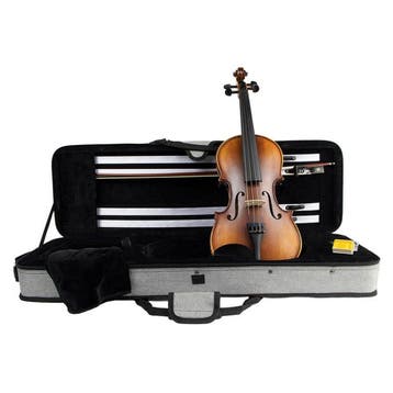 Leonardo LV-1814 viool  1/4, volledig massief, gevlamde, Muziek en Instrumenten, Ophalen of Verzenden, Nieuw