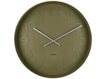 Karlsson Mr. Green - Wandklok - Ø51cm - Groen, Verzenden, Nieuw