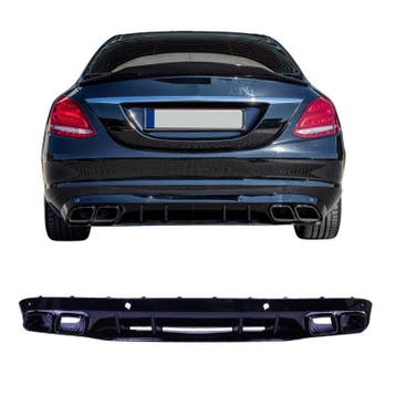 Diffuser voor mercedes c-klasse w205 zonder amg-line met gla, Nieuw