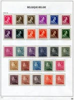België 1936/1956 - Leopold III : types Open Kraag en, Gestempeld