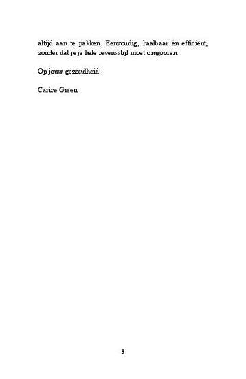 Gezonder in 3 stappen 9789491144943 Carine Green, Boeken, Verzenden, Gelezen, Carine Green