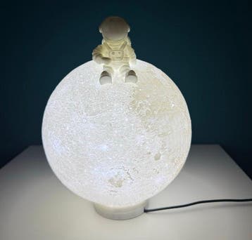 Tafellamp - Plastic - maan, Antiek en Kunst