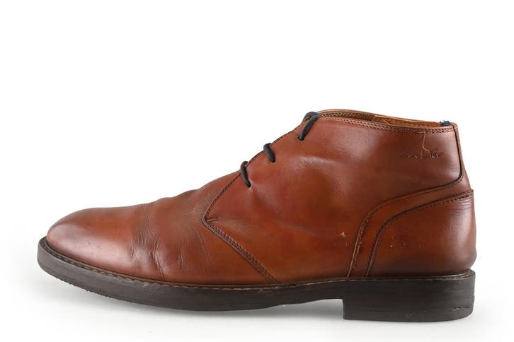 Van Lier Enkellaarzen in maat 44 Cognac, Kleding | Heren, Schoenen, Overige kleuren, Zo goed als nieuw, Overige typen, Verzenden