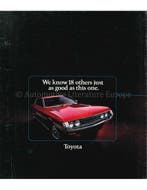 1972 TOYOTA PROGRAMMA BROCHURE ENG (USA), Nieuw, Toyota, Author