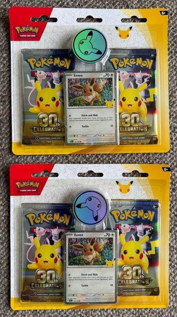Pokémon - 2 Box - 2x Pokémon 30th Celebration 2-Pack Blister, Nieuw