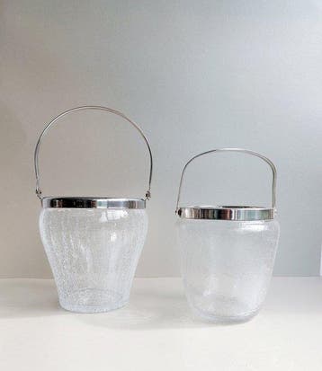WMF / Geislingen, Demeyere - Ijsemmer (2) - Craquelé glas -
