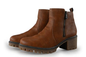 Rieker Enkellaarzen in maat 40 Cognac, Kleding | Dames, Schoenen, Overige kleuren, Verzenden, Lage of Enkellaarzen, Zo goed als nieuw