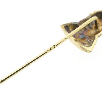 Gouden reversspeld, dasspeld van een Arabier, Ophalen of Verzenden, Gebruikt, Goud, Goud