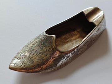 Asbak - .800 zilver - NO RESERVE, Antiek en Kunst