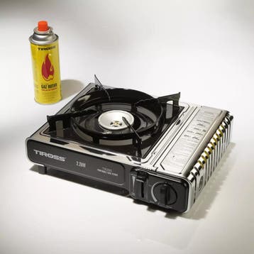 TIROSS Draagbaar noodkooktoestel op butaangas 2,2 kW met..., Ophalen of Verzenden, Nieuw