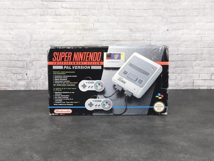 Super Nintendo SNES Console - Super Mario World [Complete], Spelcomputers en Games, Spelcomputers | Nintendo Super NES, Zo goed als nieuw