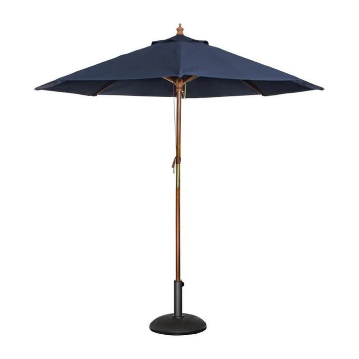 Bolero ronde donkerblauwe parasol 2,5 meter, Zakelijke goederen, Horeca | Meubilair en Inrichting, Verzenden