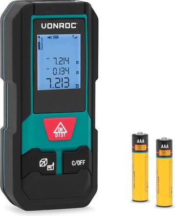 2dekans | VONROC Laser Afstandsmeter – 20 meter bereik –, Ophalen of Verzenden, Zo goed als nieuw