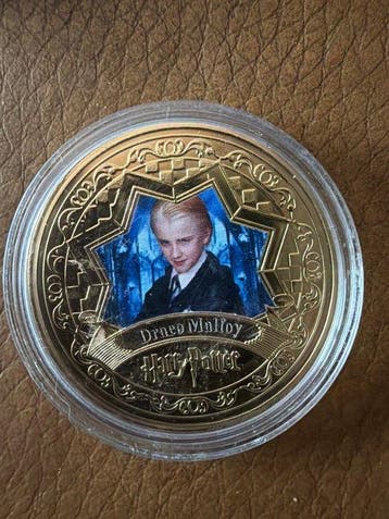 Wereld. Medal Harry Potter Draco Malfoy - Colorized - 15g