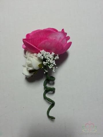 Corsage Ranonkel Fuchsia NeonPink CRC 51 Maatwerk, Ophalen of Verzenden, Nieuw