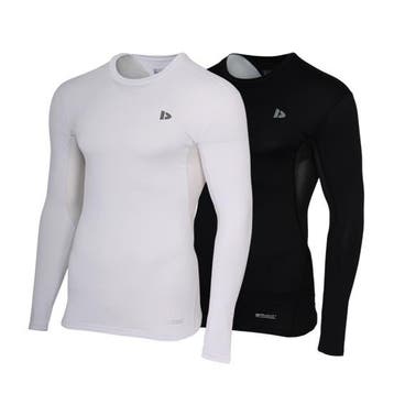 Donnay Donnay Heren - 2-Pack - Baselayer Shirt Lange Mouw  -, Verzenden, Nieuw