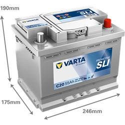 Varta Promotive Black C20 Accu 12V 55Ah 242x175x190x190, Verzenden, Nieuw