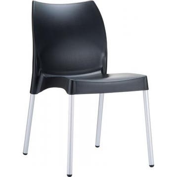 (MDK-105023) Siesta Vita 4-poots stoel zwart, Ophalen of Verzenden, Nieuw, Zwart