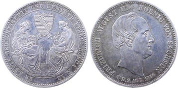 1 taler, daalder Duitsland Sterbetaler, daalder Sachsen 1..., Verzenden