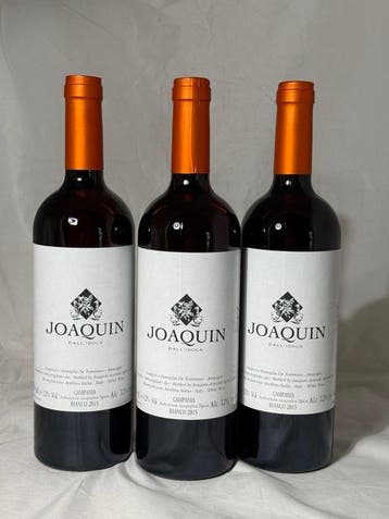 2015 Joaquin DallIsola - Campania IGT - 3 Flessen (0.75, Verzamelen, Nieuw