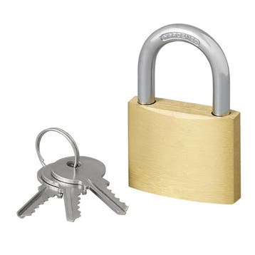 ProPlus Hangslot - Messing - 40 mm - Inclusief 3 sleutels, Ophalen of Verzenden, Nieuw