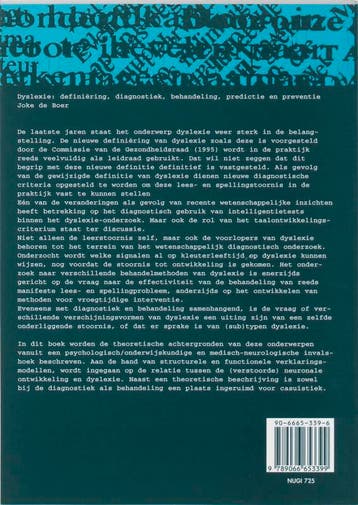 Dyslexie 9789066653399 J. de Boer, Verzenden, Gelezen, J. de Boer