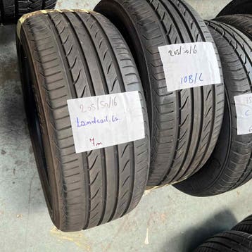 2 x Landsail 205-60-16 Zomerbanden 7mm, Gebruikt, 16 inch, Band(en), Personenwagen
