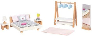 Goki Houten Poppenmeubels Slaapkamer, 18dlg., Kinderen en Baby's, Speelgoed | Knuffels en Pluche, Verzenden, Nieuw