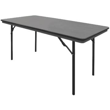 Inklapbare Buffettafel | Kunststof/RVS | Grijs Blad | Zwart, Verzenden, Nieuw in verpakking