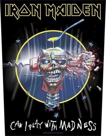 Iron Maiden - Can I Play With Madness - Rugpatch off. merch., Ophalen of Verzenden, Nieuw, Kleding