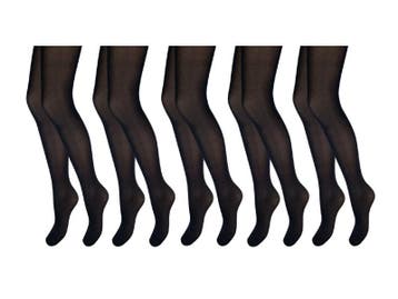 Panty - 5-Pack - 40 Denier - Zwart, Verzenden, Nieuw