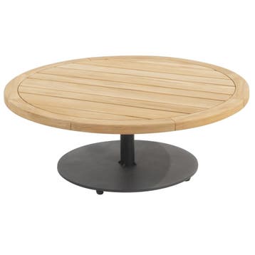 Volta lounge tuintafel middenpoot  80xH30 cm  aluminium, Tuin en Terras, Tuintafels, Ophalen of Verzenden, Nieuw, Teakhout